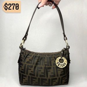 ✨✨✨✨SOLD ✨✨✨✨ Fendi Roma Authentic RARE Vintage Zucca Brown Mini Shoulder Bag